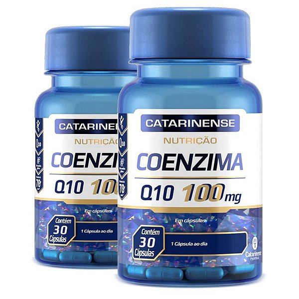 Kit 2 Coenzima Q10 100mg Catarinense 30 cápsulas