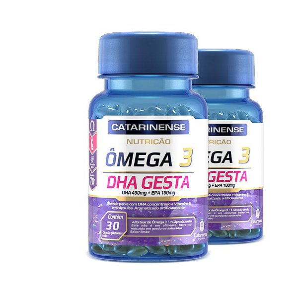 Kit 2 Ômega 3 DHA Gesta Catarinense 30 cápsulas