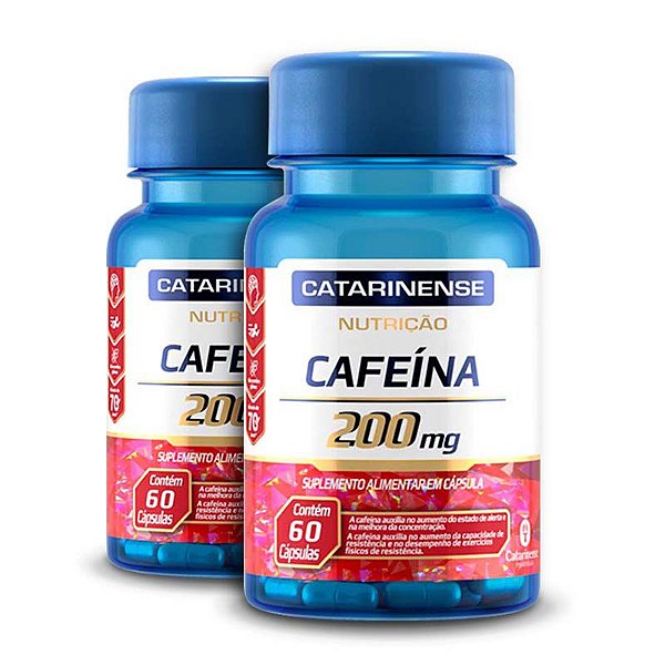 Kit 2 Cafeína 200mg Catarinense Pharma 60 cápsulas