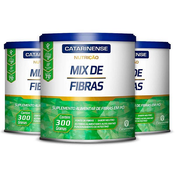 Kit 3 Mix de Fibras Catarinense Pharma 300g Neutro