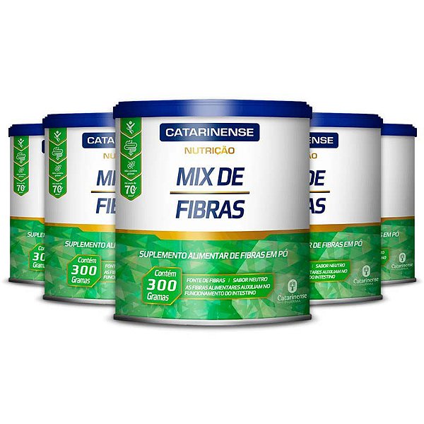 Kit 5 Mix de Fibras Catarinense Pharma 300g Neutro