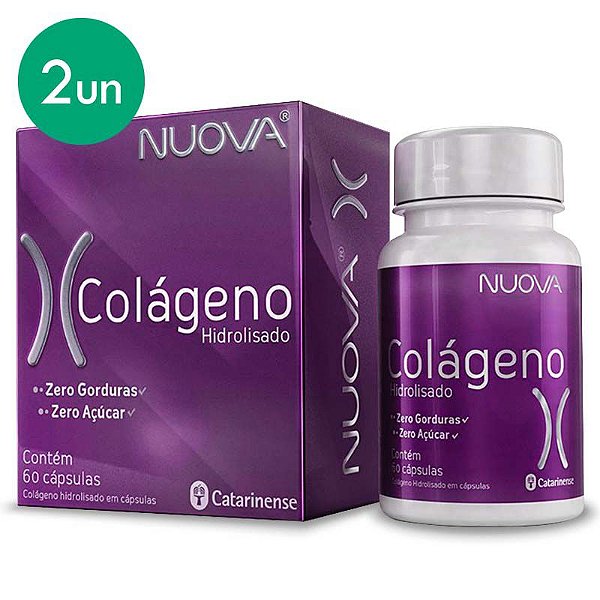 Kit 2 Nuova Colágeno Hidrolisado Catarinense 60 cápsulas