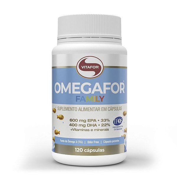 Omegafor Family Ômega 3 Vitafor 120 Cápsulas