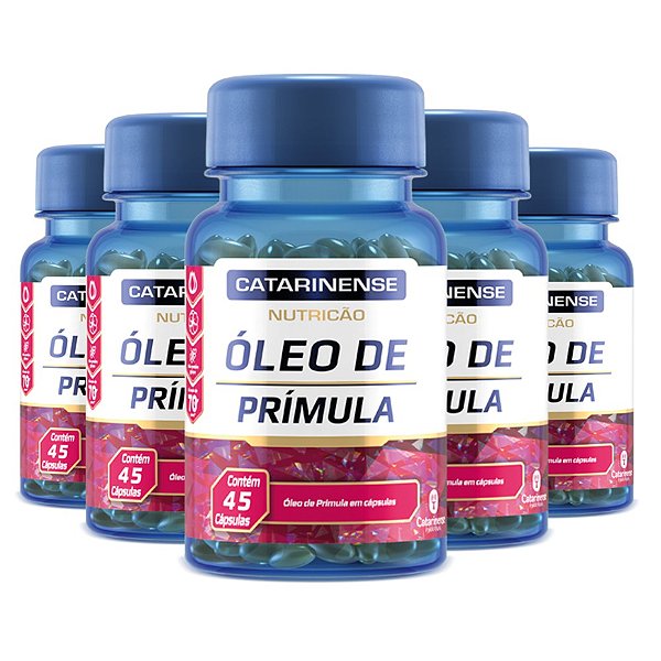 Kit 5 Óleo de Prímula Catarinense 45 cápsulas