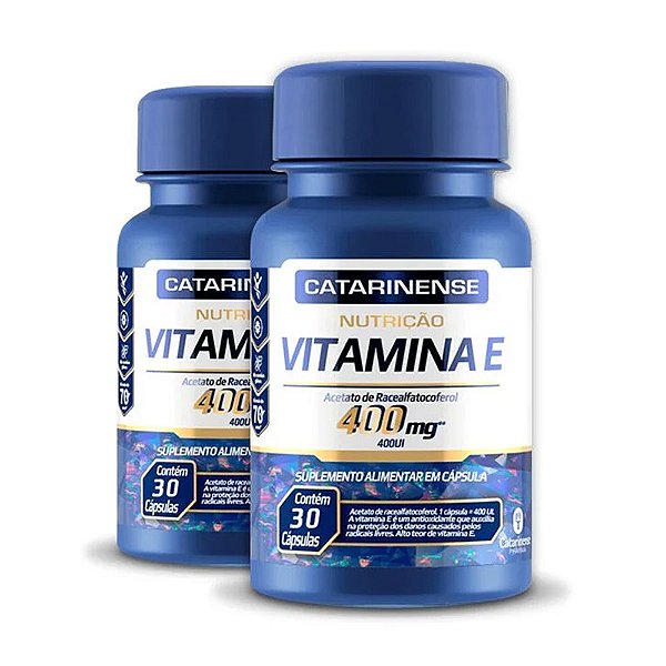Kit 2 Vitamina E 400mg Catarinense 30 cápsulas