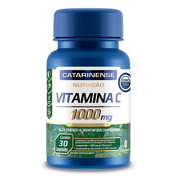 Vitamina C 1000mg Catarinense Pharma 30 Cápsulas