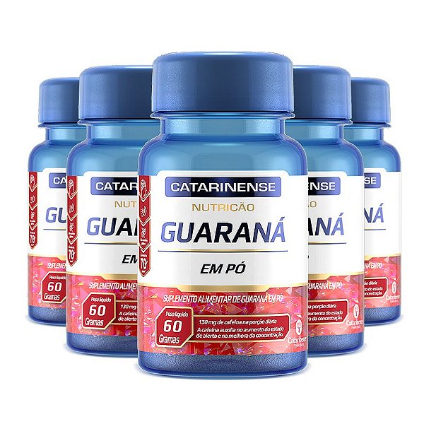 Kit 5 Guaraná Catarinense Pharma 60 comprimidos