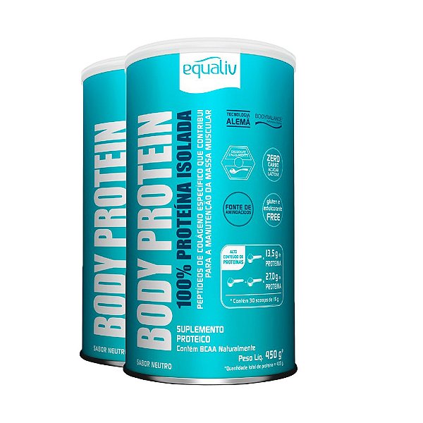 Body Protein Equaliv 450g Neutro Kit 02 Und