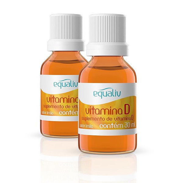 Kit 2 Vitamina D 200ui em Gotas Equaliv 30ml