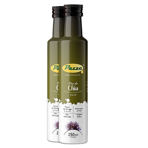 Kit 2 Óleo de Chia Extra Virgem Pazze 250ml