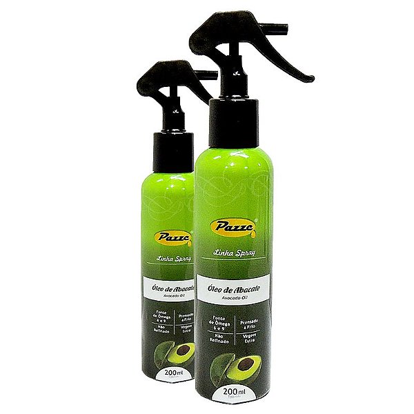 Kit 2 Óleo de Abacate Extra Virgem Spray Pazze 200ml