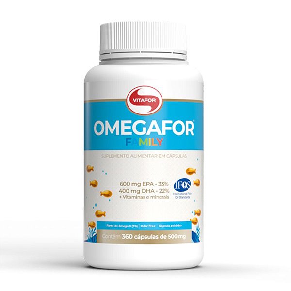 Ômegafor Family Ômega 3 Vitafor 360 cápsulas