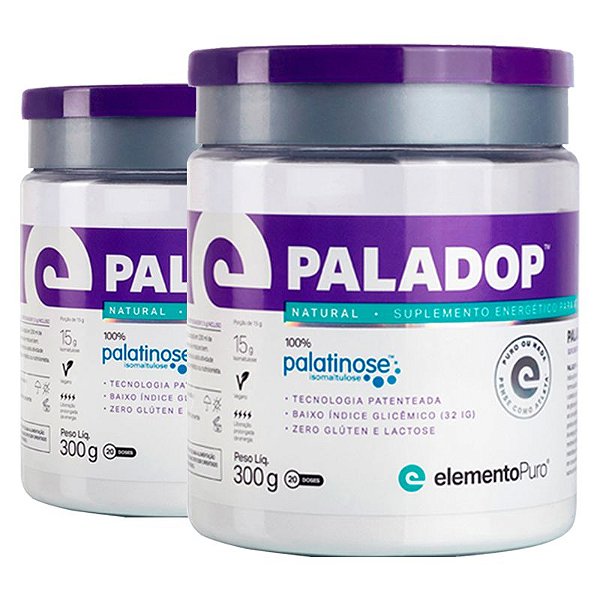 Kit 2 Paladop Palatinose Elemento Puro 300g Natural