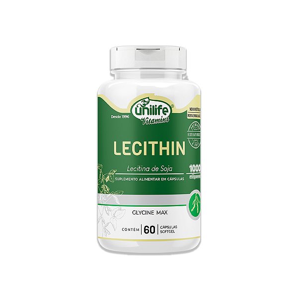 Lecitina de Soja Unilife 60 Cápsulas