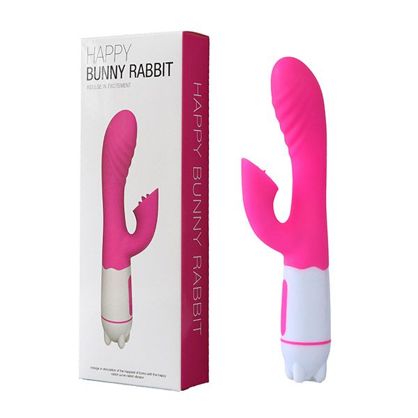 Tongue Happy Rabbit Pink - Recarregável - 36 Modos de Vibração (AE-CH006R)