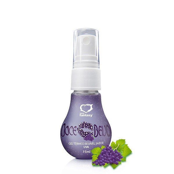 Doce Beijo - Gel Térmico Beijável de Uva - 15ml (SF-41020)