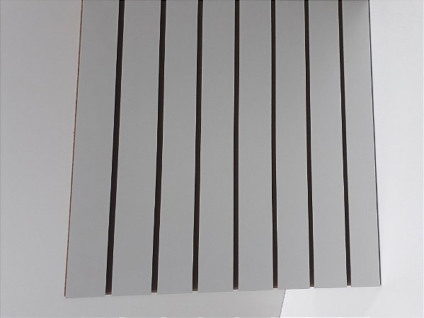 Painel Canaletado MDF  Branco - 61 x 61cm