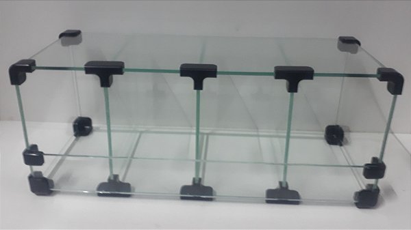 Baleiro vidro modulado 15 x 15 x 40cm - 04 módulos