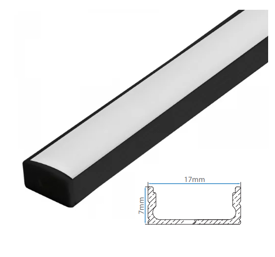 Perfil para fita de LED de SOBREPOR 17x7mm