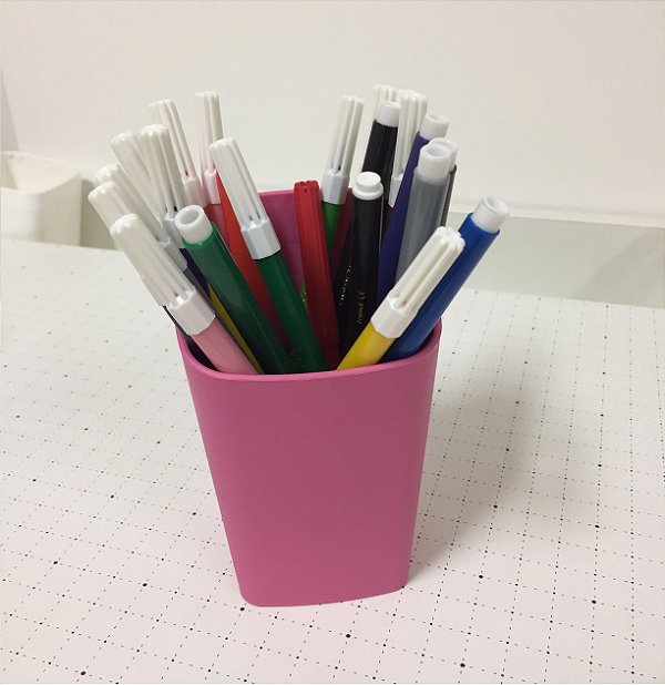 Porta lápis rosa