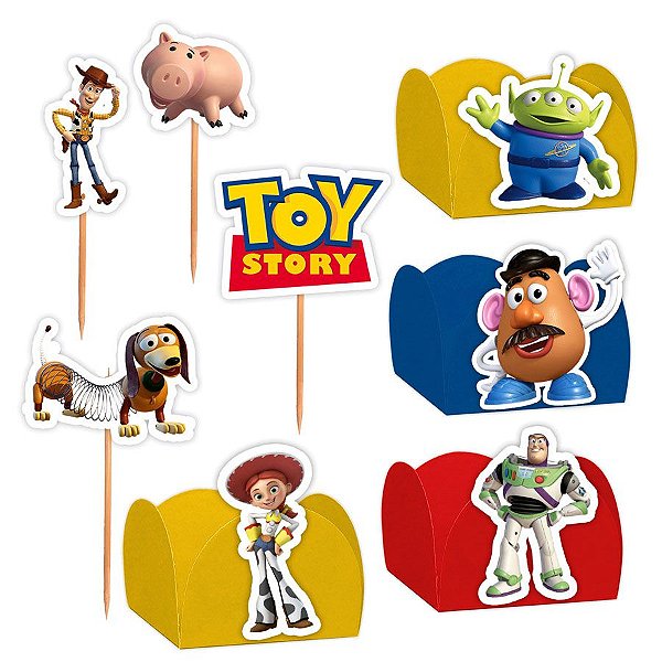 Kit Decoração Festa Toy Story - 100 Itens - Lembrafesta