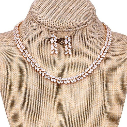 Conjunto Colar Brinco Noiva Zircônia Dourado Festa Debutante