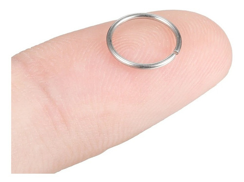 Piercing Cartilagem Nariz Argola Prata Aço Cirúrgico 316l