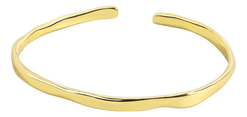 Bracelete Dourado Torcido Folheado Ouro 18k Luxo Classico