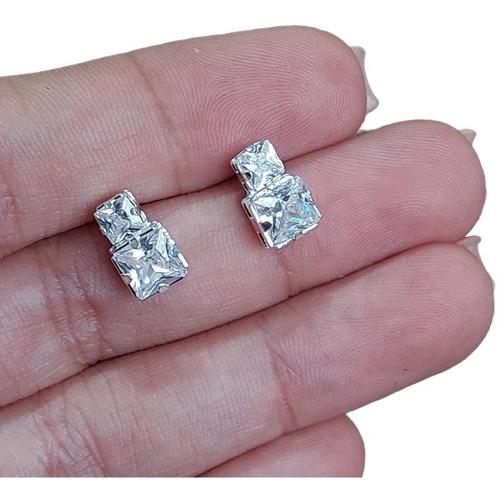 Brinco Zirconia Noiva Dourado Folheado A Ouro 18k Semi Joia