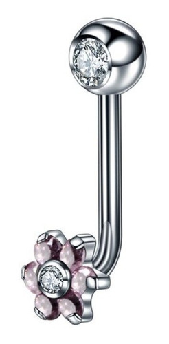 Piercing Íntimo Genital Christina Flor Pedra Zircônia