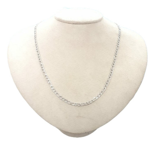 Corrente Masculina Aço Inox Folheada Prata Ou Ouro 60 Cm 4mm