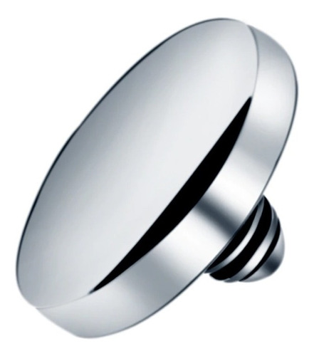 Piercing Microdermal Titânino Chapa Redonda Prata 4 Mm Topo