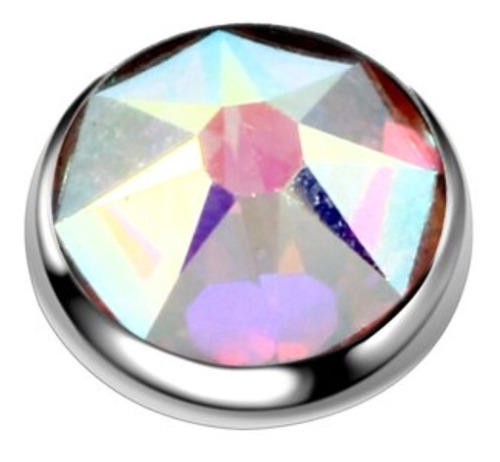 Piercing Microdermal Dourado Ou Prata Pedra 4 Mm Topo
