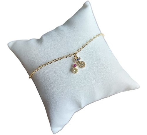 Tornozeleira Com Pingente Bike Bicicleta Ciclista F Ouro 18k