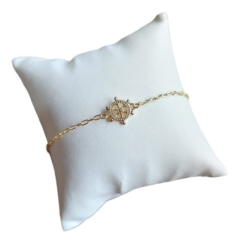 Tornozeleira Fundo Do Mar Moda Praia Náutico F. Ouro 18k