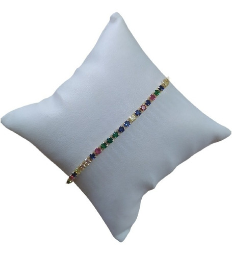 Pulseira Infantil Riviera Pedra Zirconia F. Ouro 18k