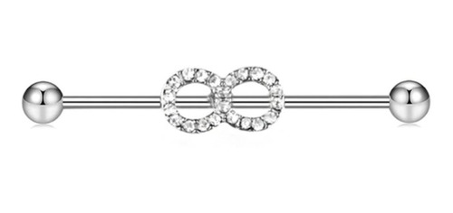 Piercing Transversal Cartilagem Aço Cirúrgico