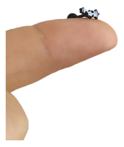 Piercing Tragus Helix Orelha Trio Estrela 8 Mm Aço Cirúrgico