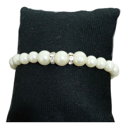 Pulseira Bracelete Strass Perola Debutante Festa