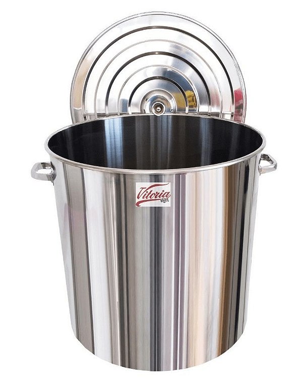 Panela INOX 201 N. 55 - 125 LITROS (VitoriaBeer) COM VÁLVULA