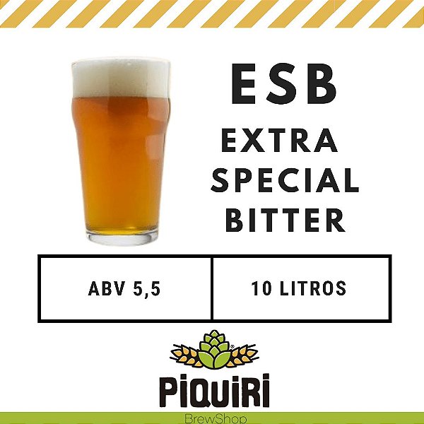 Kit receitas cerveja artesanal 10L ESB (Extra Special Bitter)