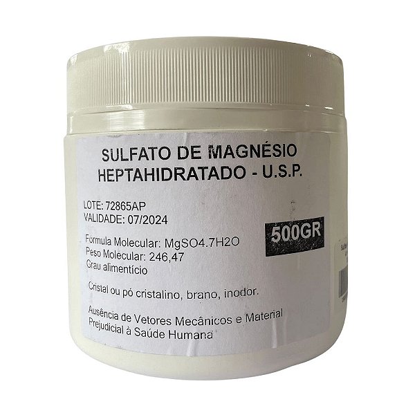 Sulfato de Magnésio Alimentício - 500g