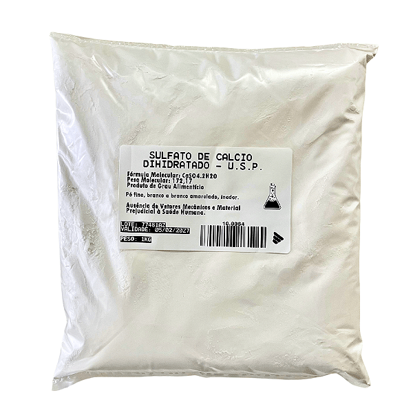 Sulfato de CÁLCIO Alimentício - 1kg