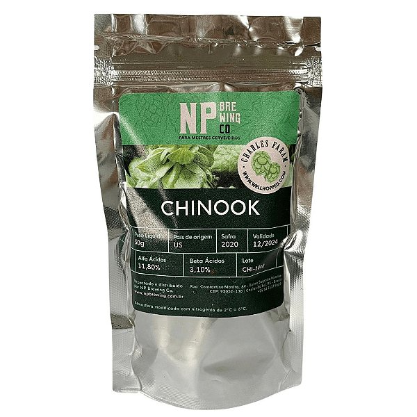 Lúpulo Charles Faram Chinook - 50g (pellets)