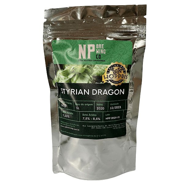 Lúpulo Hoppris Styrian Dragon - 50g (pellets) VALIDADE 12/2023