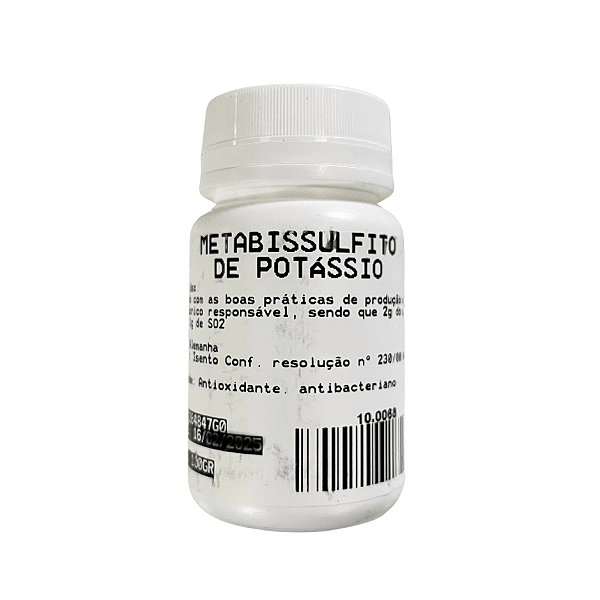 METABISSULFITO de Potassio - 100 GRAMAS