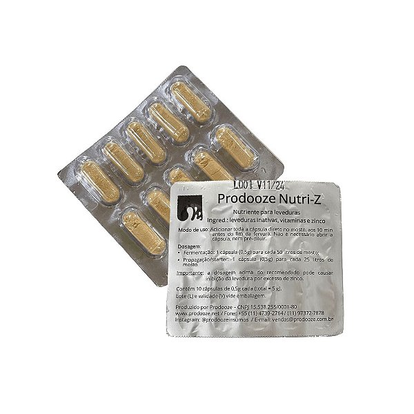 Prodooze Nutri-Z - 10 cápsulas
