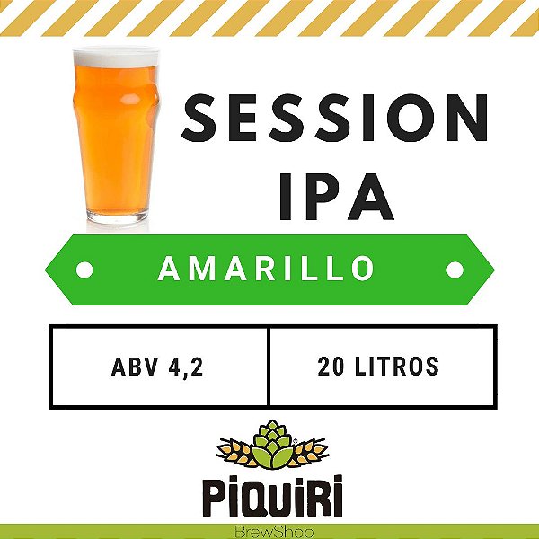 Kit receitas cerveja artesanal 20L Session IPA Amarillo