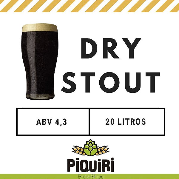 Kit receitas cerveja artesanal  20L Dry Stout