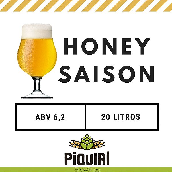 Kit receitas cerveja artesanal 20L Honey Saison